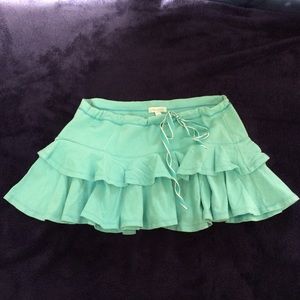 Abercrombie Blue Ruffled Skirt