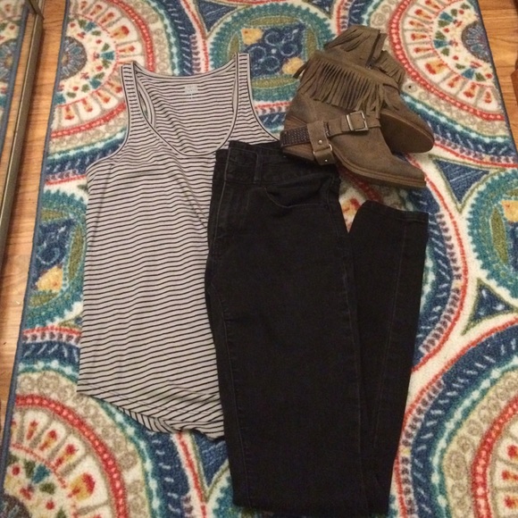 Mossimo High Rise Black Skinny Jean