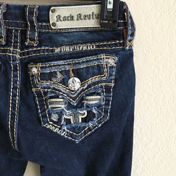 🎀ONE DAY SALE🎀Rock Revival Destructed Jeans