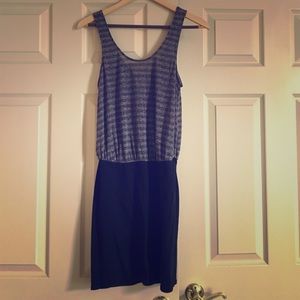 Free People 2 tone cotton spandex dress