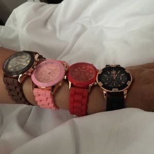 Silicone bands fashion watches