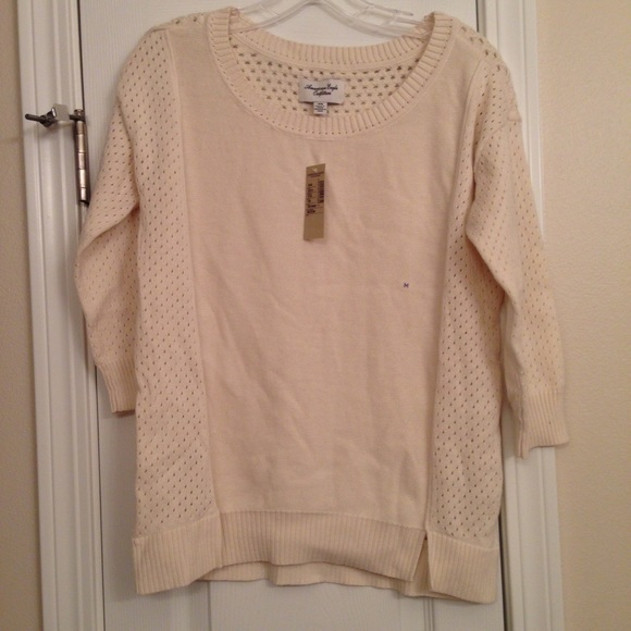 American Eagle Cream Sweater.