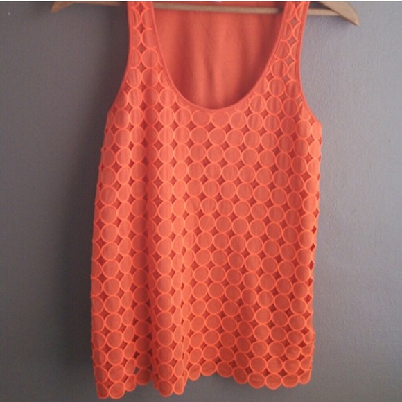 Jcrew orange tank XXS