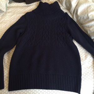 Cozy Navy Turtleneck Sweater NWOT
