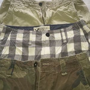 BUNDLE!!! 3 pair of Men's AE cargo shorts
