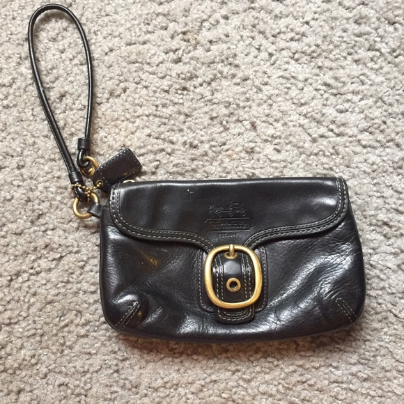 Coach leather wristlet. - Picture 1 of 3