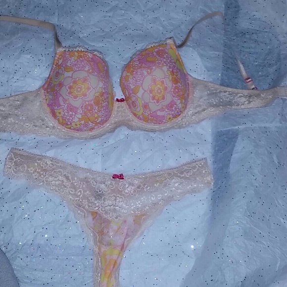 Matching Victoria's Secret bra and panty set
