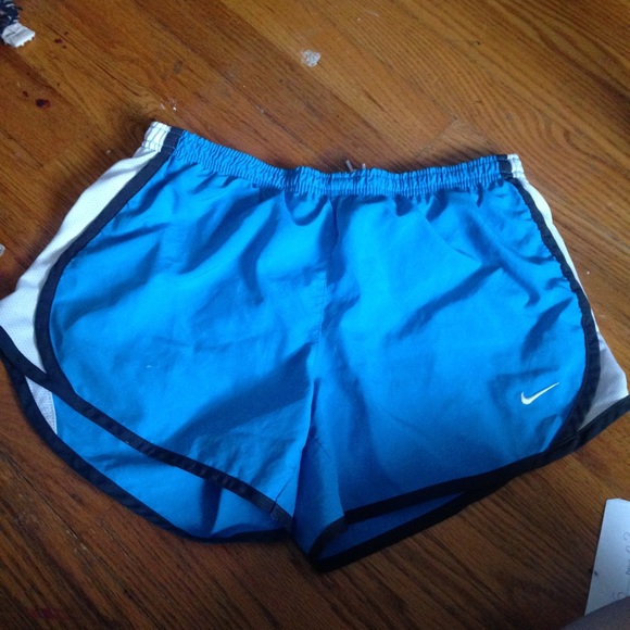 Blue Nike shorts