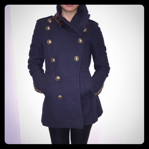 Burberry Prorsum Military coat with buckle collar