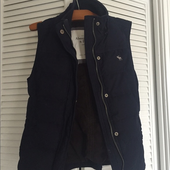 *SOLD* Navy Blue Down-filled Vest