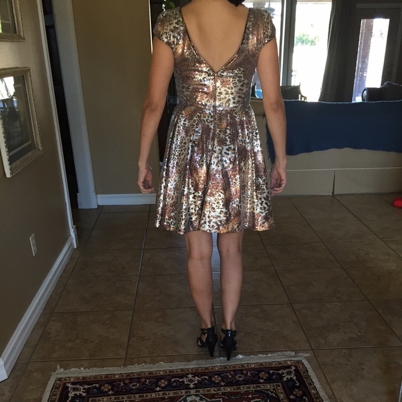 Leopard Sequin Dress - Picture 2 of 2