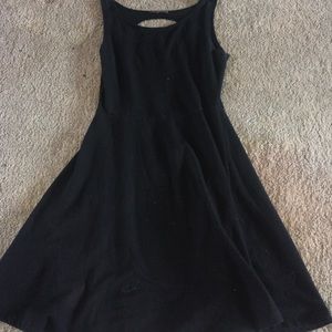 Skater style black dress