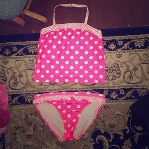 Two piece tankini OP children's XL swim suit