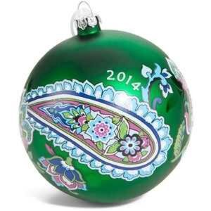 Retired emerald Paisley Vera Bradley ornament