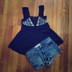 Free People black lace top