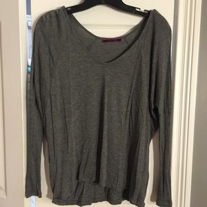 Velvet long sleeve top