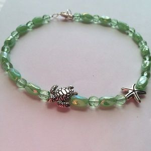 Handmade | Jewelry | Pretty Green Adventurine Ankle Bracelet | Poshmark