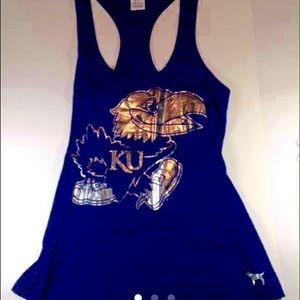 Kansas University Tank Top Small by Pink