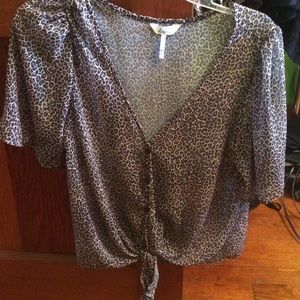 Cheetah blouse