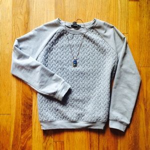 Textured sweatshirt