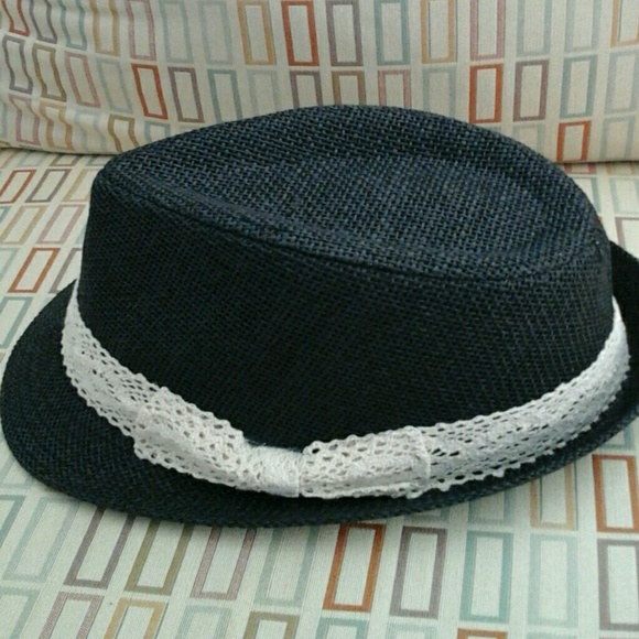 hatter Accessories - Fedora with crochet bow hatter Accessories - Fedora with crochet bow