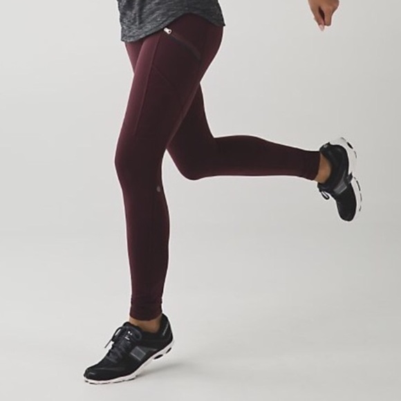 NWT lulu lemon maroon pants!