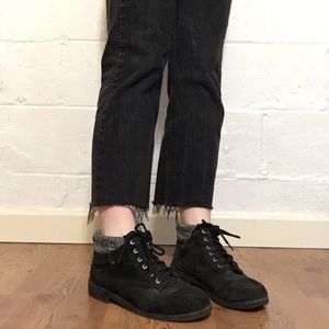 Vintage Suede Mountain Ankle Boots