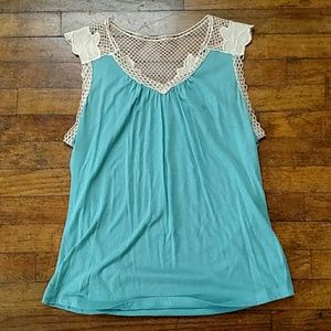 Seafoam Green Sleeveless Blouse
