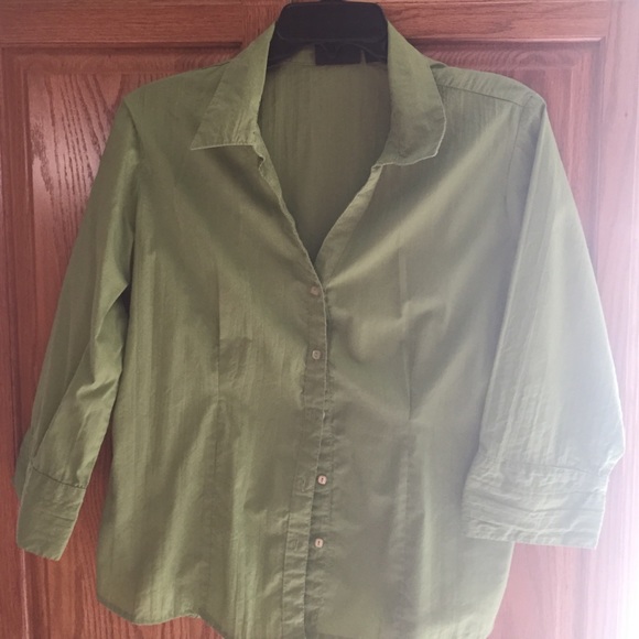 Green blouse