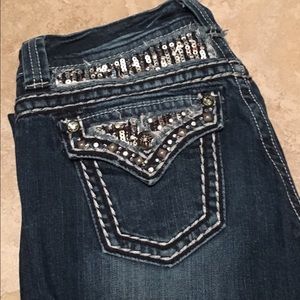 Miss Me lightly worn flare jeans