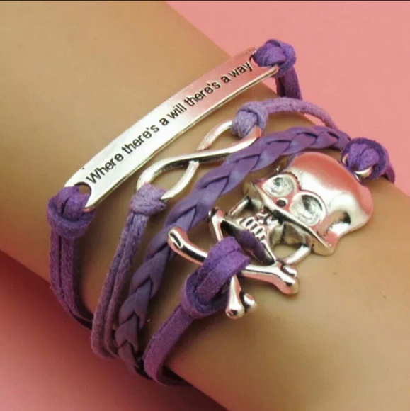 Purple Skull Bracelet