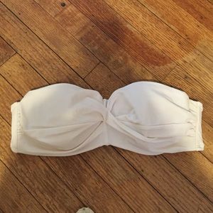 VS white bandeau bathing suit top 34D