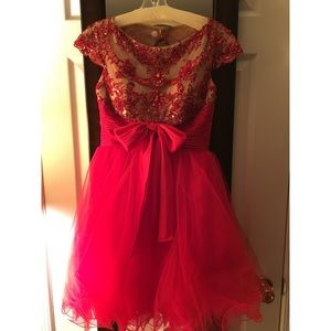 Sherri Hill Short Red Prom dress