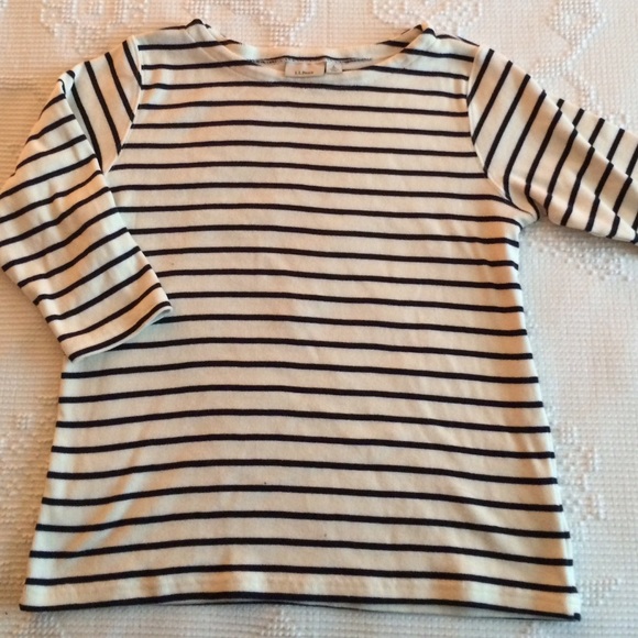 L.L. Bean Striped Breton Shirt