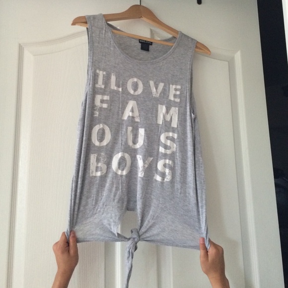 I LOVE FAMOUS BOYS MUSCLE SHIRT