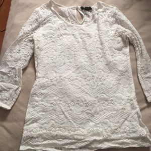 Atmosphere white lace top