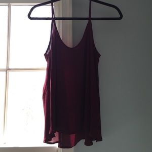 Maroon tank top