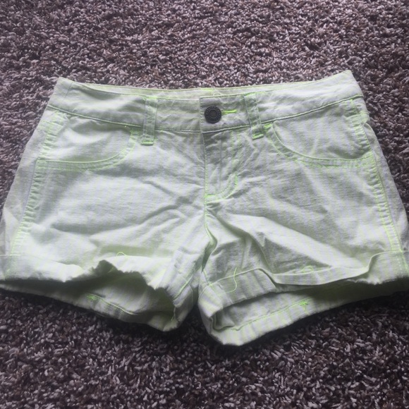 Neon striped shorts!