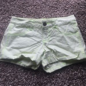 Neon striped shorts!