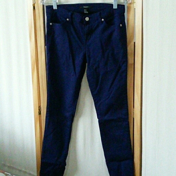 Navy blue slacks - skinny cut