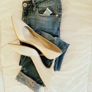White and Cream Pumps