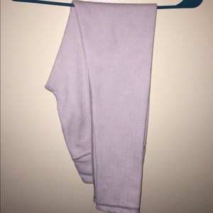 White/light grey "heathered" leggings