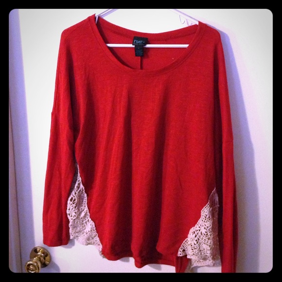 Lacy Red Sweater!
