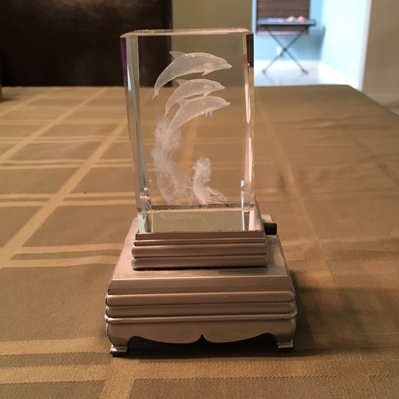 Light up glass figurine - Picture 1 of 2