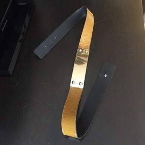Reiss Accessories - REISS metallic Gold leather/ gold buckle Reiss Accessories - REISS metallic Gold leather/ gold buckle