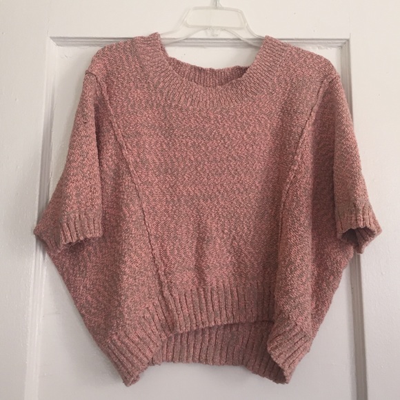 Pink and green 3/4 blouse.