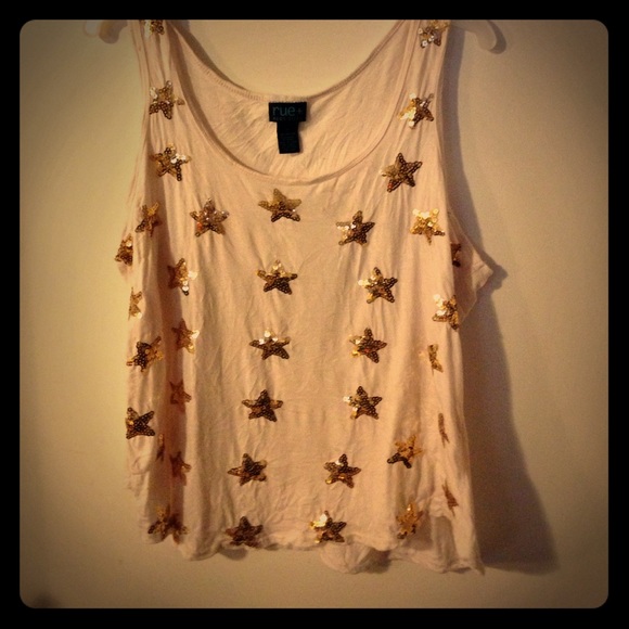 Starry sequined tank top!