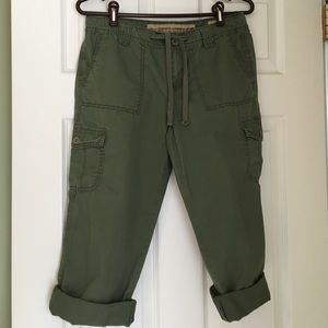 Olive green cargo Capri