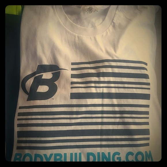 Bodybuilding.com! Gym shirt! Cotton! Comfortable!