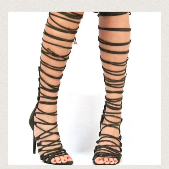 Lace up heels